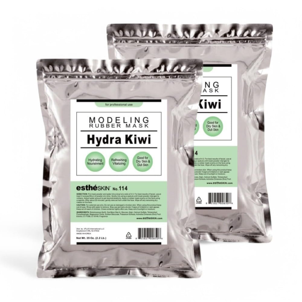 estheSKIN No.114 Hydra Kiwi Modeling Mask Powder for Professional Facial Treatment, 35 Oz. (2 pack) Beauty & Personal Care estheSKIN