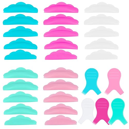 60 Pcs Silicone Eyelash Perming Curler Lash Lift Rods Set 5 Size Reusable Eyelash Lift Pads and Y Shape Eyelash Brush Lash Lift Pads Brush Grafting Beauty & Personal Care DAGUANZHI