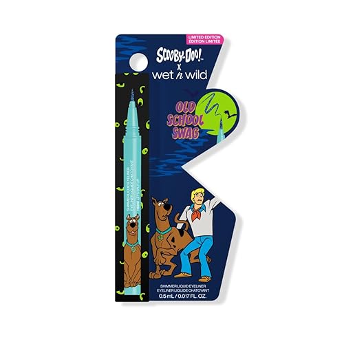 wet n wild Scooby Doo Old School Swag Shimmer Liquid Eyeliner - Glitter-Infused Formula for Bold Eye Looks, Easy Glide Precision Tip, Cruelty-Free Beauty & Personal Care wet n wild