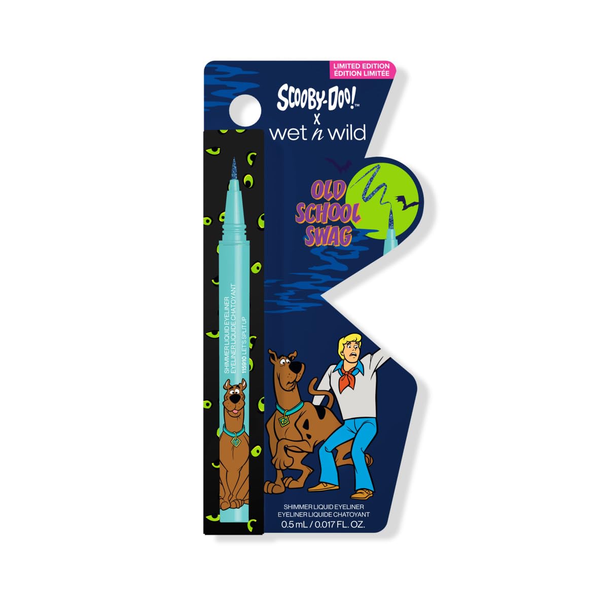 wet n wild Scooby Doo Old School Swag Shimmer Liquid Eyeliner - Glitter-Infused Formula for Bold Eye Looks, Easy Glide Precision Tip, Cruelty-Free Beauty & Personal Care wet n wild