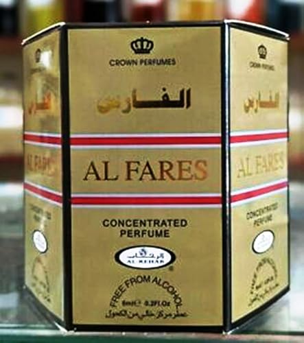 Al Fares - 6ml (.2oz) Roll-on Perfume Oil by Al-Rehab (Crown Perfumes) (Box of 6) Beauty & Personal Care Al-Rehab