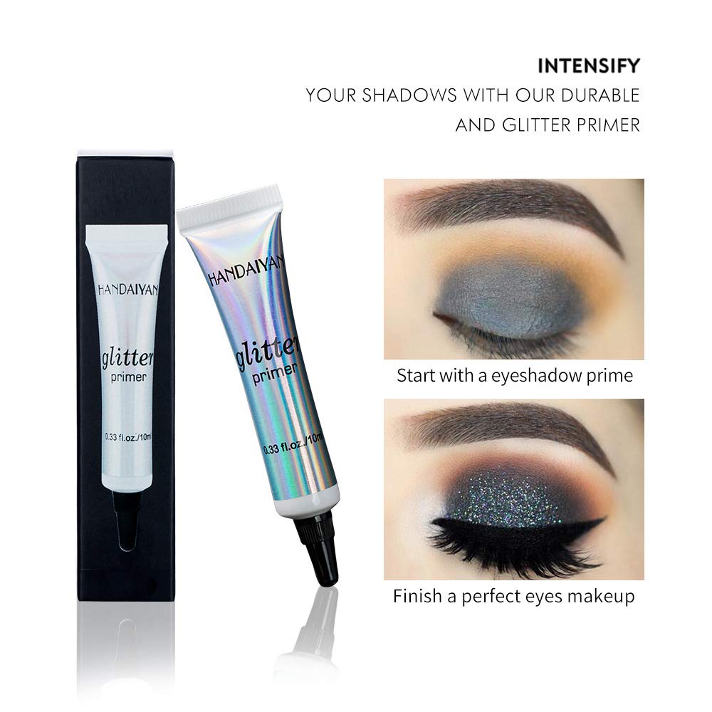 MAEPEOR Cosmetic Glitter Glue Long Lasting Makeup Glitter Primer Gel Waterproof and Smudgeproof Primer Base Glue for Body Eyes Face Lip (10 ml, 2 PCS) Beauty & Personal Care Gueop