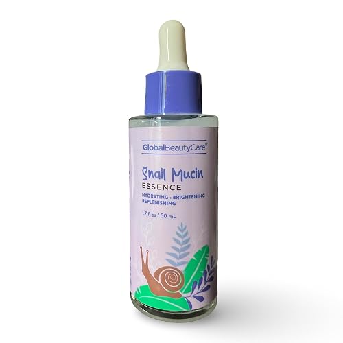 GlobalBeautyCare Snail Mucin Essence, Hydrating and Brightening Serum, 1.7 fl oz, Paraben Free Beauty & Personal Care Global Beauty Care