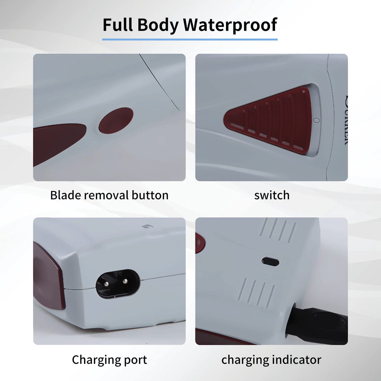 Electric Double Foil Shaver, Cordless 2-in-1 Hair Trimmer Multifunctional Grooming Tool Beauty and Personal Care Yosoo Health Gear