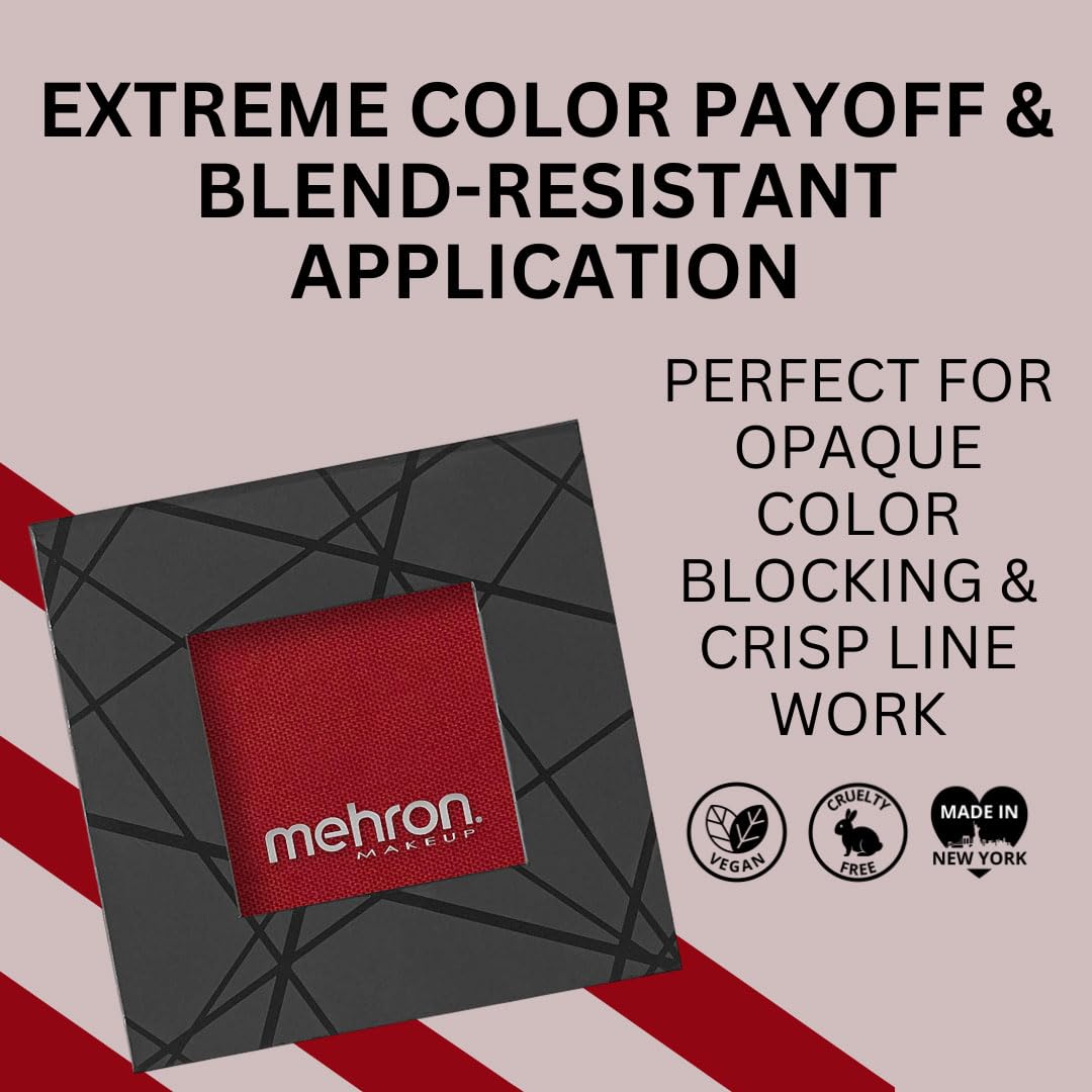 Mehron EDGE Face & Body Paint| Professional Water-Activated Face Paint Makeup | Made in the USA | For Cosplay, Halloween, & SFX (Red) Beauty & Personal Care Mehron