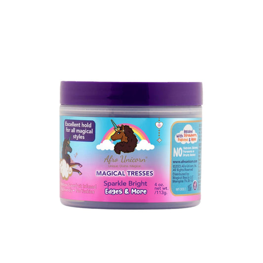 MAGICAL TRESSES by Afro Unicorn - Sparkle Bright Edges & More - Edge Control for Braids, Twists, and Ponytails - Controls Edges and Flyaways, 4 oz Beauty & Personal Care MAGICAL TRESSES