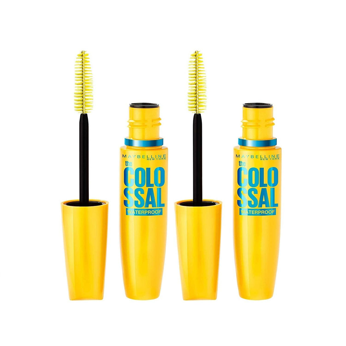 Maybelline Volum' Express The Colossal Waterproof Mascara Makeup, Volumizing No Clump Mascara, Glam Black, 0.31 Fl Oz (Pack of 2) Beauty & Personal Care MAYBELLINE