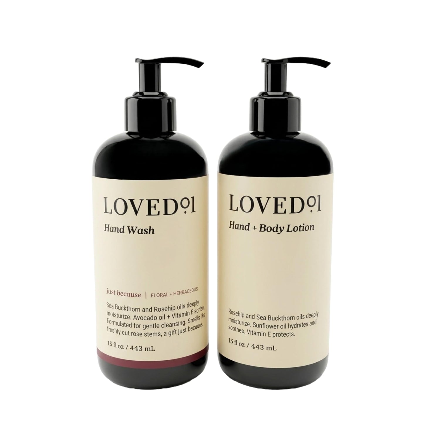 Loved01 Hand Wash & Lotion Set, John Legend Skincare, Oprah's Favorite Things, Floral Scent, Moisturizing Vitamin E, Vegan & Cruelty-Free (15 Oz Beauty & Personal Care Loved01
