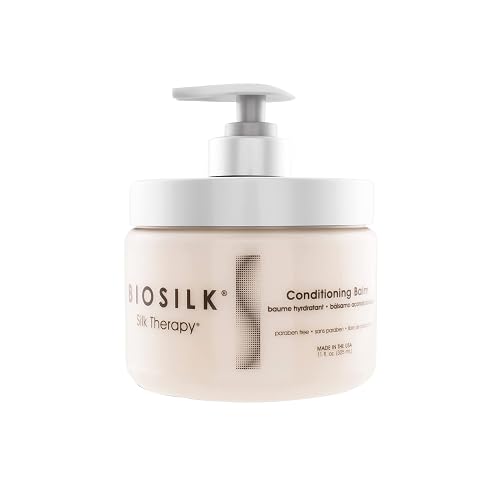 BioSilk Silk Therapy Conditioning Balm, Restores Shine & Smoothness, Deep Conditioning Treatment, Sulfate, Paraben & Cruelty-Free, 11 Oz Beauty & Personal Care BioSilk