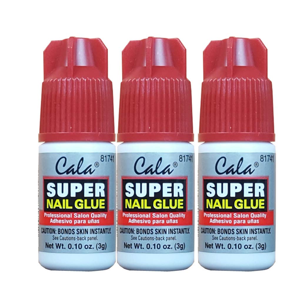 CALA Super Nail Glue - Professional Quick Dry Nail Glue Adhesive for False Nails, Tips & Art Accessories - Salon Quality Strong Hold for Natural Nail Beauty & Personal Care CALA