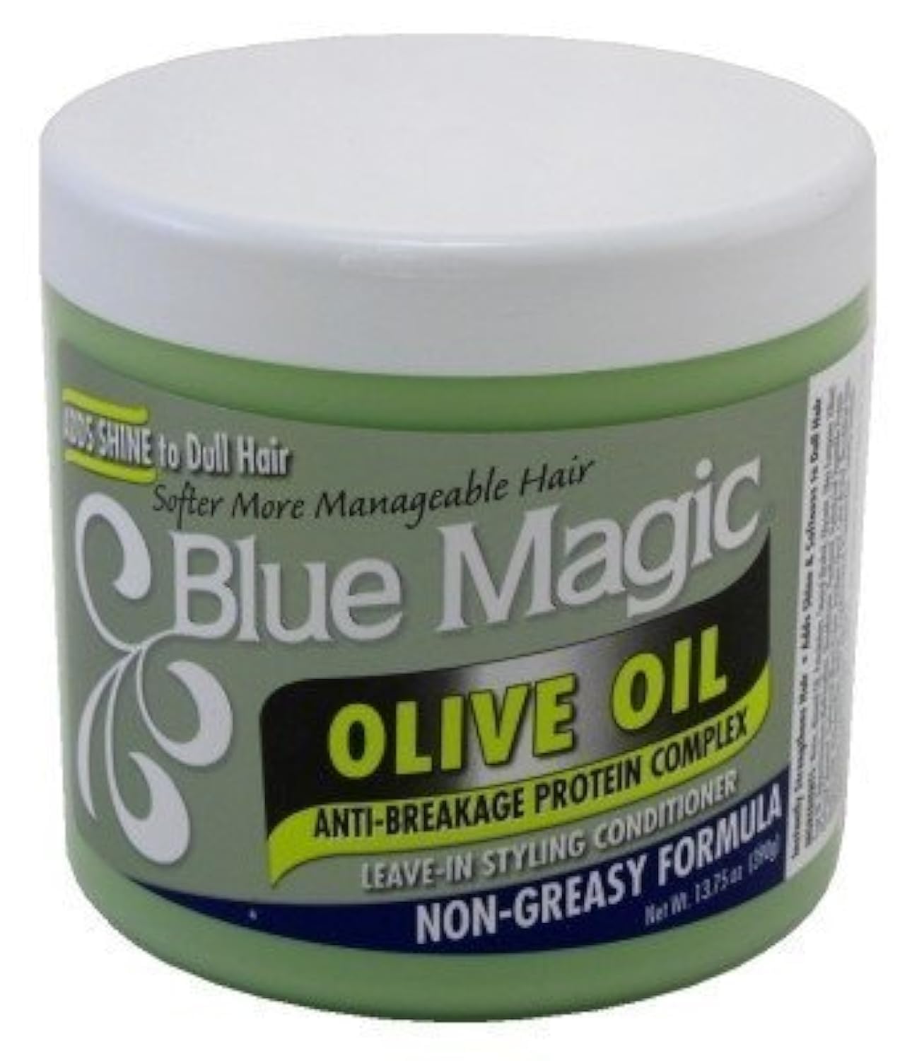 Blue Magic Olive Oil 13.75 Ounce Jar (406.6ml) (2 Pack) Beauty & Personal Care Blue Magic