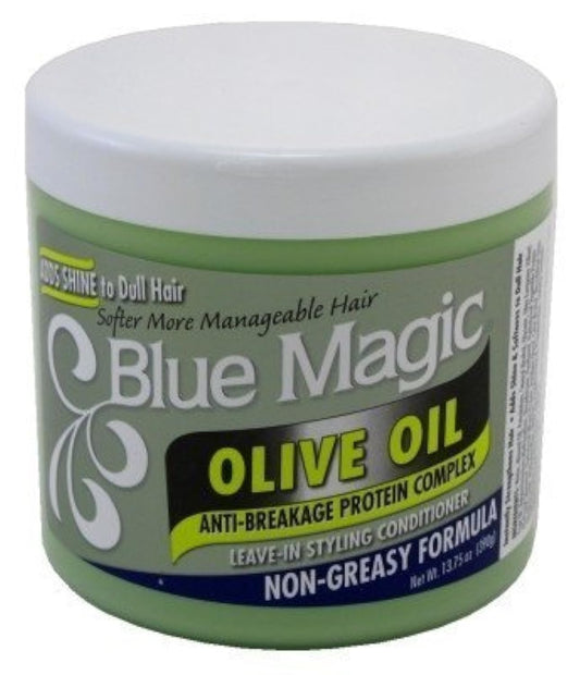 Blue Magic Olive Oil 13.75 Ounce Jar (406.6ml) (2 Pack) Beauty & Personal Care Blue Magic