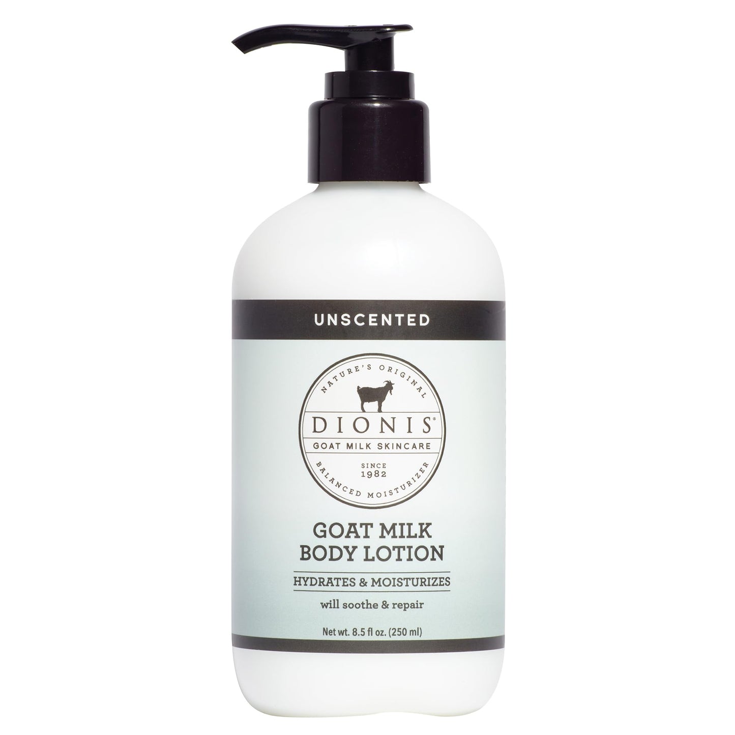 Dionis Goat Milk Lotion - Moisturizing Body Lotion for Dry Skin, Sensitive Skin Safe, Lightweight Non-Greasy Formula, Lotion Pump - Unscented 8.5 oz Beauty & Personal Care Dionis