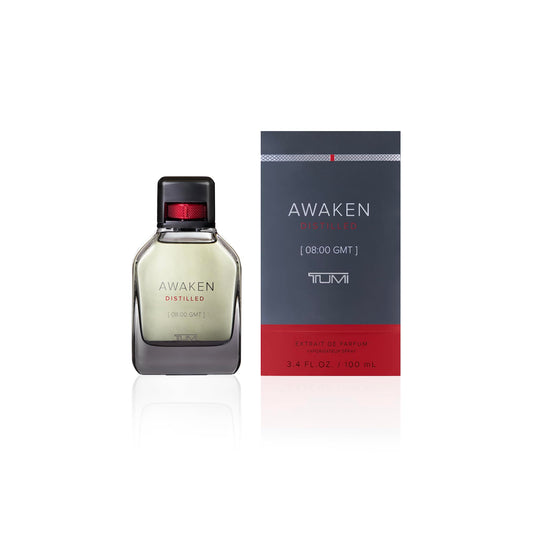 TUMI AWAKEN DISTILLED [08:00 GMT] - Extrait De Parfum Fragrance for Men - Stimulating Cologne with Woody Notes - 3.4 oz Beauty & Personal Care TUMI