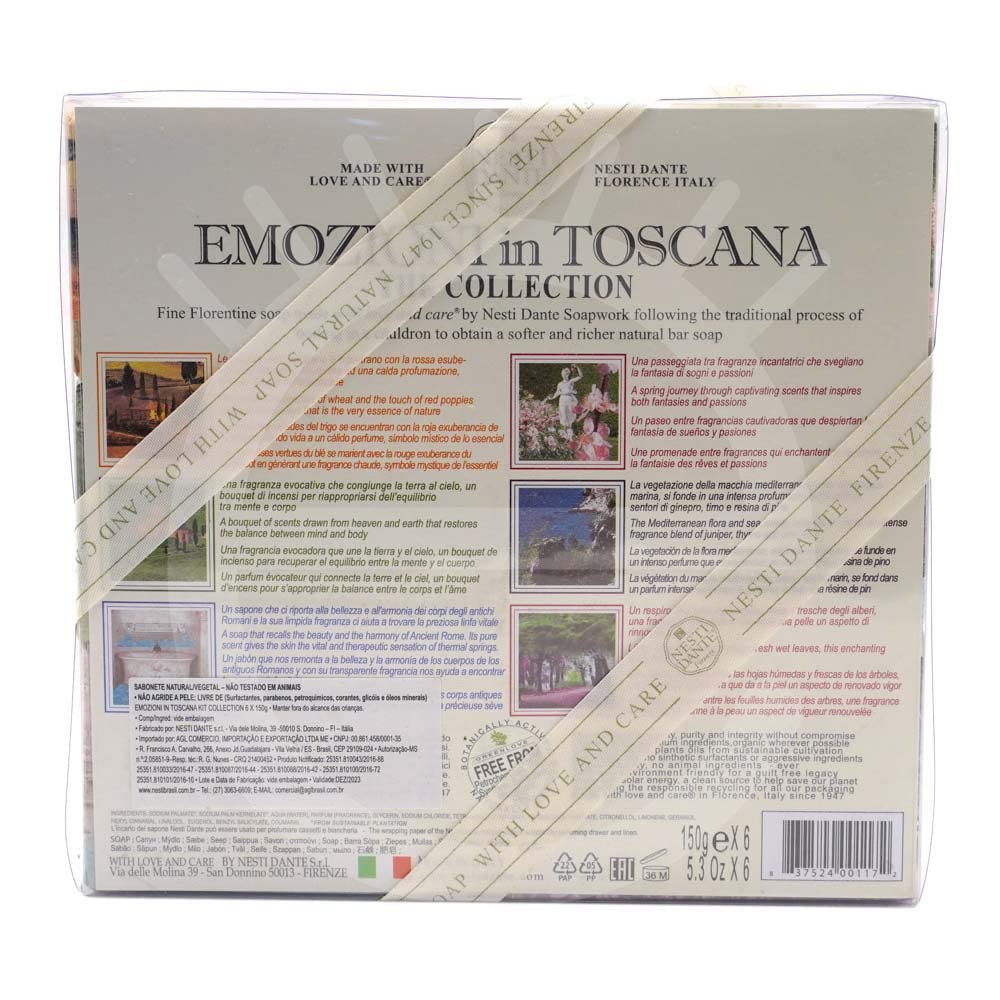 Nesti Dante Emozioni in Toscana - Soap Collection 6 x 150g Beauty & Personal Care Nesti Dante