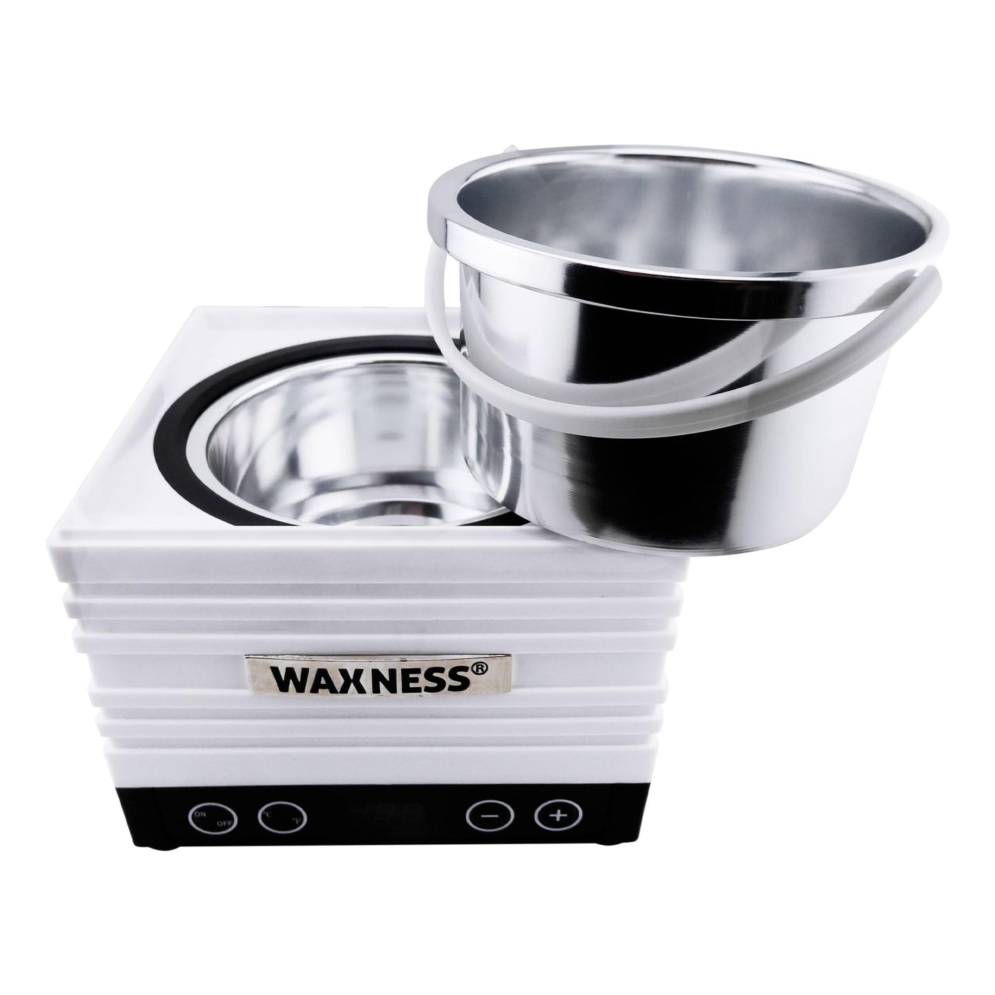 Waxness W-CUBE Digital Professional Wax Heater - White, 1 lb Capacity, Digital Temperature Control with Memory, 100W, for Professional Use Beauty and Personal Care Waxness