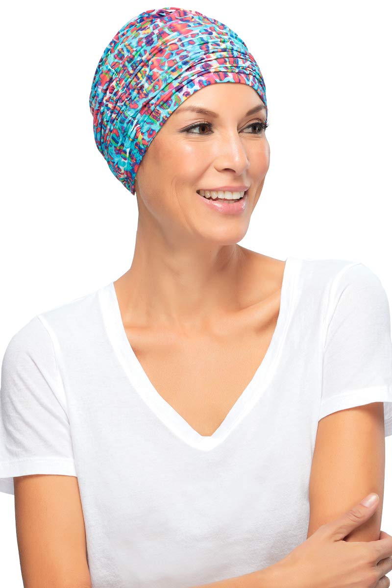 The Elegant Softie 100% Bamboo Turban by Jon Renau and 19 Page Belle of Hope Q & A Guide (Black)