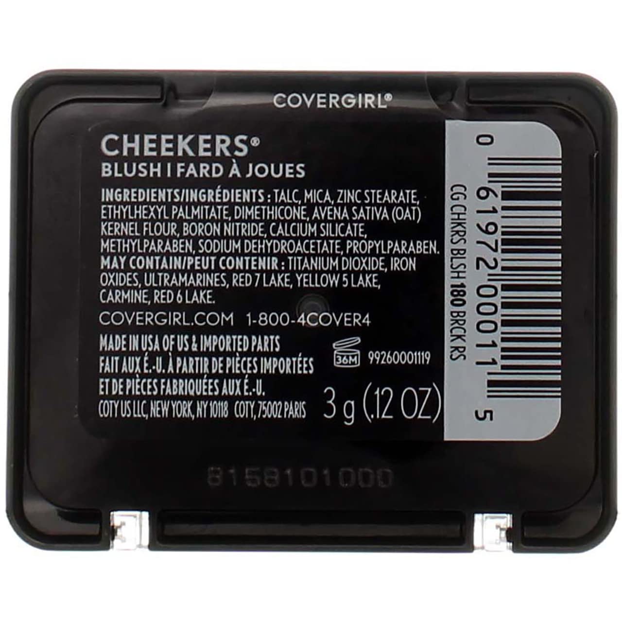 CoverGirl Cheekers Face Blush, Brick Rose 0.9 oz (2 pack) (Bundle)2 Beauty & Personal Care COVERGIRL