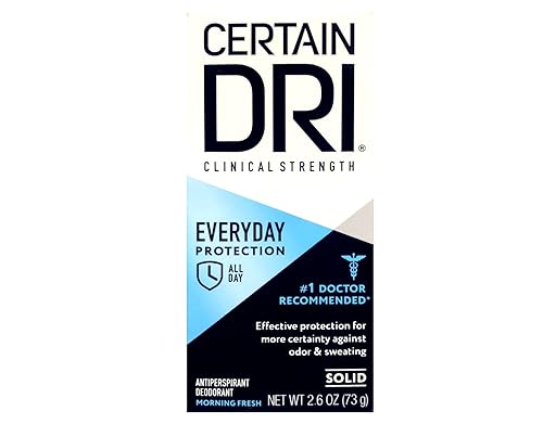 Certain Dri Everyday Strength Clinical Antiperspirant/Deodorant Morning Fresh Solid, 2.6 oz, 7-Pack Beauty & Personal Care Certain Dri