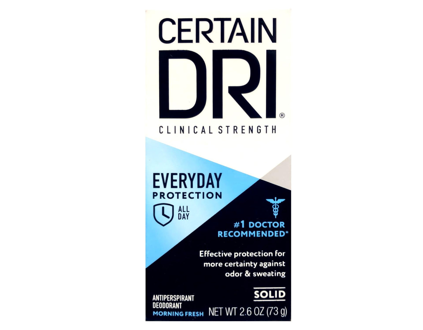 Certain Dri Everyday Strength Clinical Anti-Perspirant/Deodorant Solid Morning Fresh - 2.6 oz, Pack of 2 Beauty and Personal Care Certain Dri