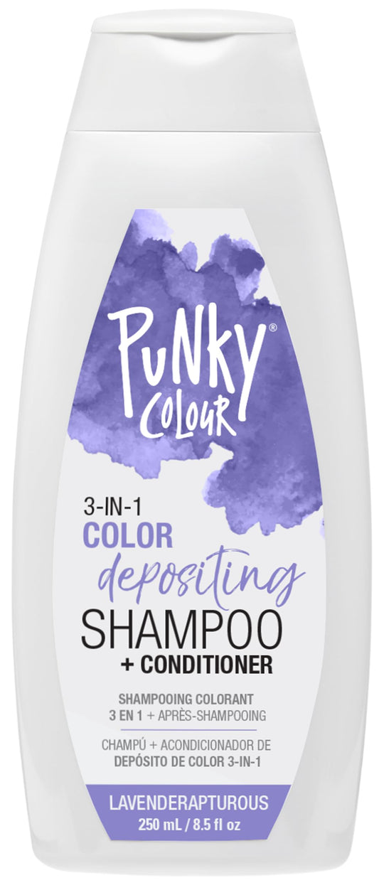 Punky Colour 3-in-1 Color Depositing Conditioner & Hair Cleanser - Lavenderapturous, Semi Permanent Hair Color Conditioner, Long-Lasting Hair-Dye, 8.5 Beauty & Personal Care Punky