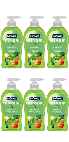 Softsoap Antibacterial Liquid Hand Soap Pump, Sparkling Pear Scent, Gentle Clean Formula, 11.25 fl oz (Pack of 6) Beauty & Personal Care Softsoap