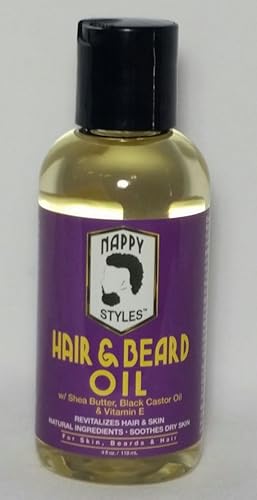Nappy Styles Hair & Beard Oil 4oz Beauty & Personal Care Nappy Styles