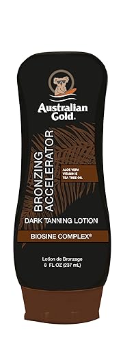 Australian Gold Dark Tanning Accelerator Lotion With Bronzer, 8 Ounce, New Package Same Formula, B003GX5SSC Beauty & Personal Care Australian Gold
