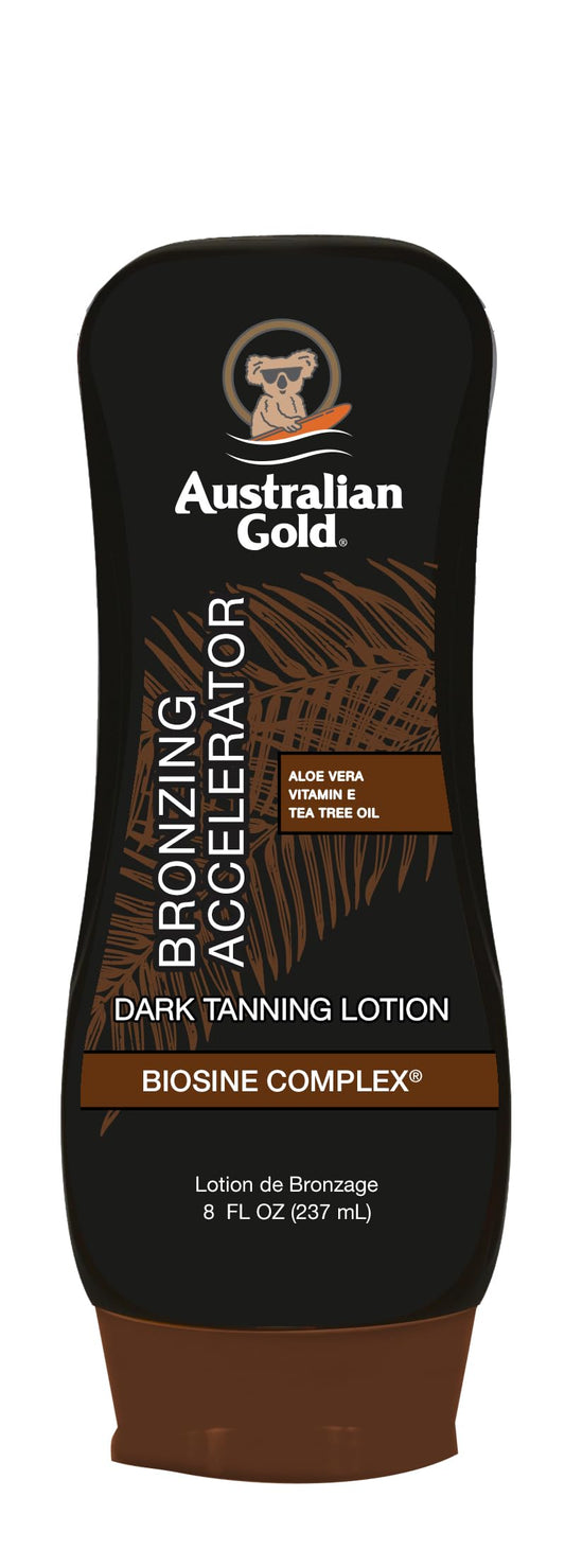 Australian Gold Dark Tanning Accelerator Lotion With Bronzer, 8 Ounce, New Package Same Formula, B003GX5SSC Beauty & Personal Care Australian Gold