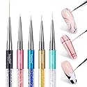 Beetles Gel Polish Nail Art Liner Brushes 5Pcs Painting Art Design Pen Set Diamond Application Rhinestone Handle Dotting Drawing Sizes 5 7 9 11 20mm Beauty & Personal Care beetles Gel Polish