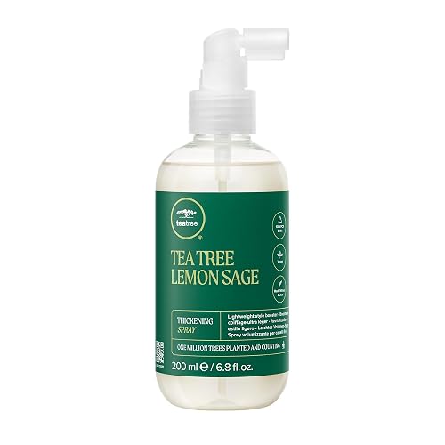 Tea Tree Lemon Sage Thickening Spray, Builds Body + Boosts Volume, For Fine Hair, 6.8 fl. oz. Beauty & Personal Care Tea Tree