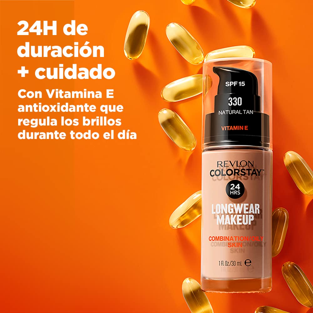 Revlon Colorstay Make Up Combination Oily Skin 350 Rich Tan 30ml Beauty & Personal Care REVLON
