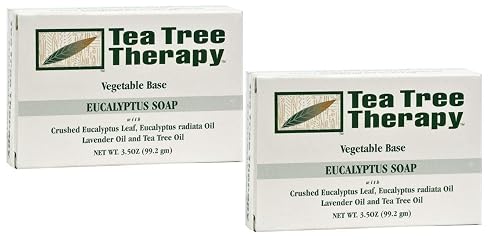 Tea Tree Therapy Vegetable Base Bar Soap, Eucalyptus, 2 count Beauty & Personal Care Tea Tree Therapy