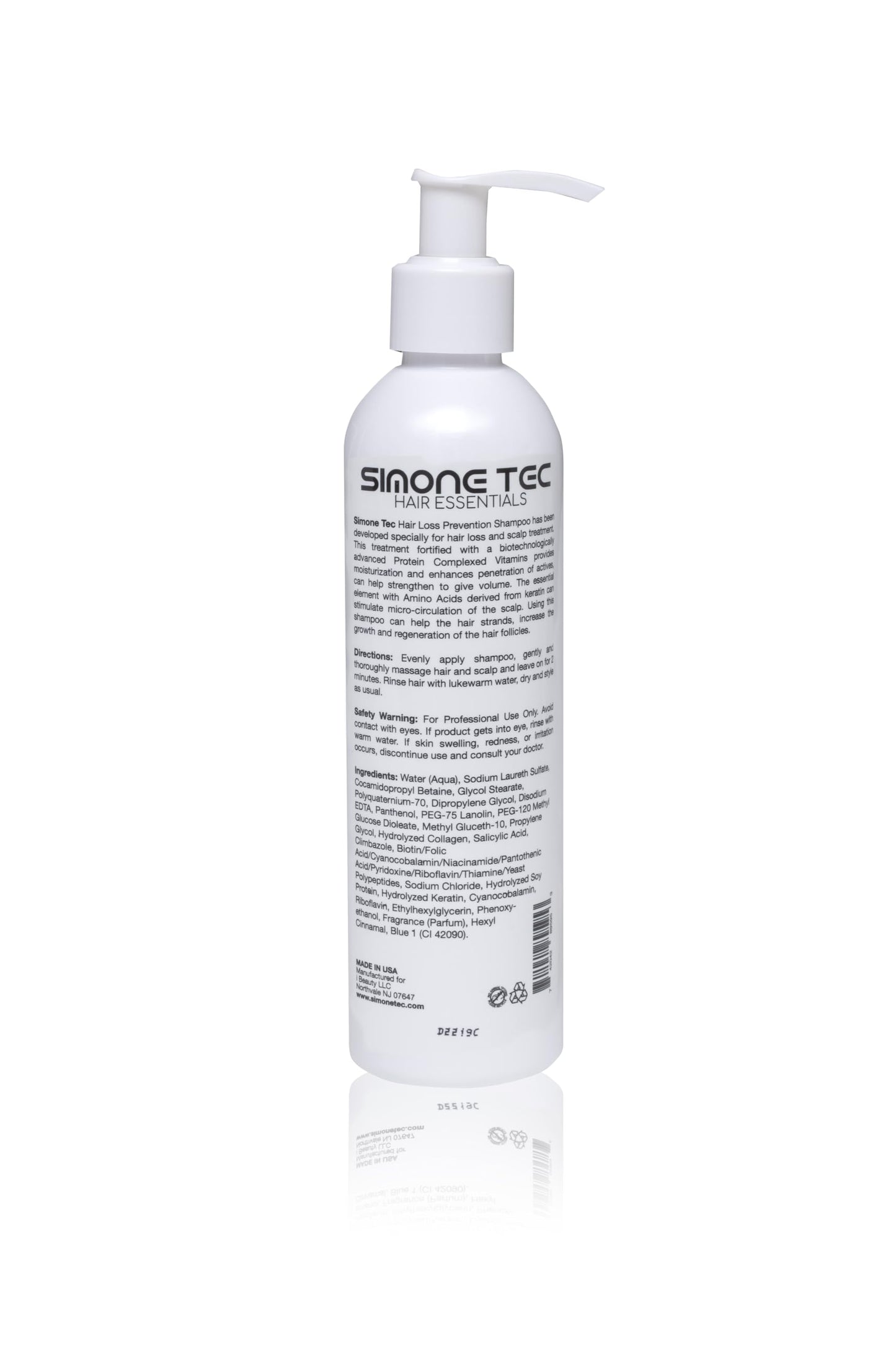 Simone Tec Prevention Anti-Hair Loss Shampoo & Conditioner (236ML) Scalp Care, Stimulate | Dx2-Dixidox Phase 1 & DNA-Pollen Phase 2 Treatment 10ml Beauty & Personal Care Simone Tec Hair Essentials