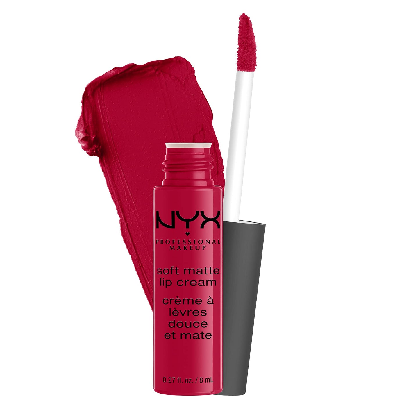 NYX PROFESSIONAL MAKEUP Soft Matte Lip Cream, Lightweight Liquid Lipstick - Monte Carlo (Deep Cranberry Red) Beauty & Personal Care NYX PROFESSIONAL MAKEUP