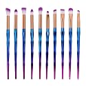 MIPPER 10pcs Diamond Handle Eye Makeup Brushes?Eyebrow Eye shadow Eyeliner Nasal shadow Cosmetics Brush Tool (purple) Beauty & Personal Care MIPPER