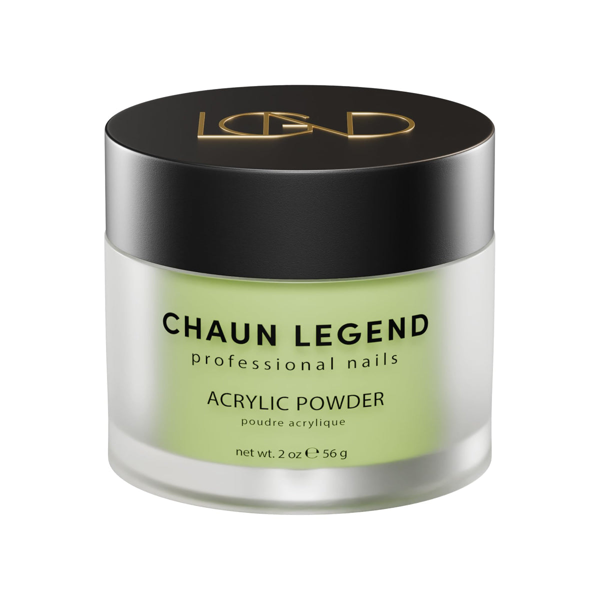 Chaun Legend Acrylic Powder, 2 Oz Long Lasting Salon Quality, Bubble Free, Self Leveling Professional Manicures, Fake Nails, Carving & Extensions