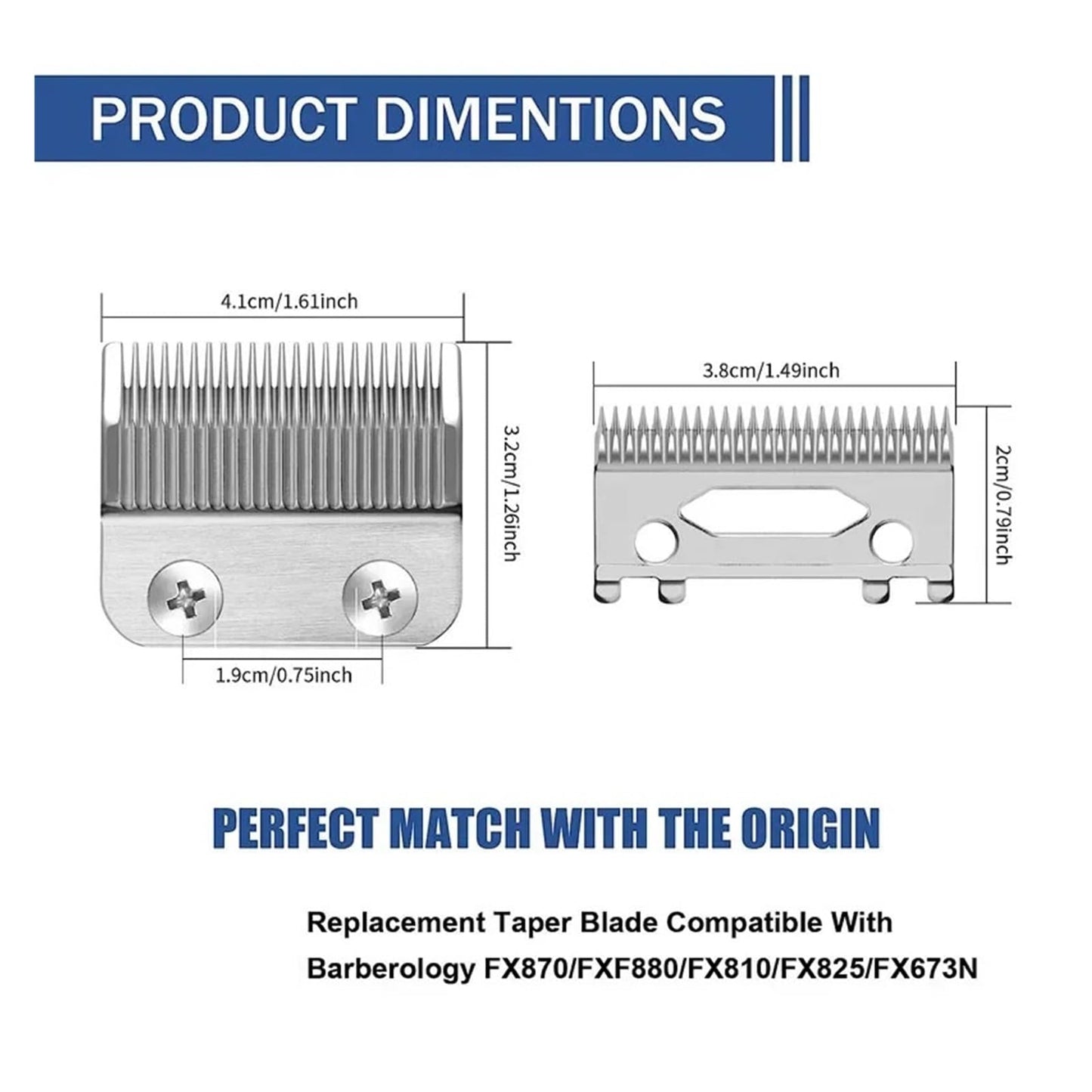 Replacement Blades?Compatible For BaBylissPRO?Hair Clippers Precise Fit?Compatible For Babyliss?Barberology FX870 FXF880 FX810 FX825 FX673N Beauty and Personal Care YHYIBAZBG