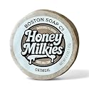 Goat Milk Soap with Tallow - Honey Milkies Oatmeal Bar (3.3oz) - Handmade in Boston - Cold Process Natural Soap with Grass Fed Tallow, Lard, Raw Honey Beauty & Personal Care Boston Soap Co