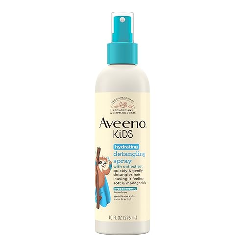 Aveeno Kids Hydrating Detangling Spray with Oat Extract, Quickly Detangles Hair, Tear-Free, Gentle on Sensitive Skin & Scalp, Detangler Spray Beauty & Personal Care Aveeno Baby