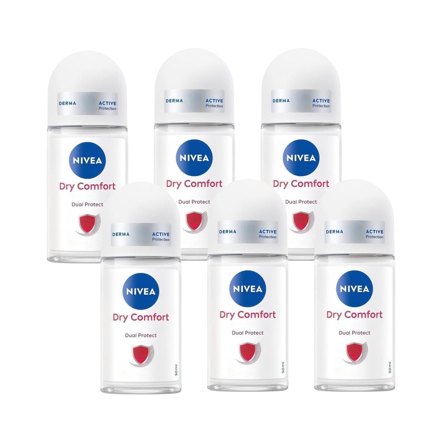 Nivea - Dry Comfort Roll-On - 1.69 fl oz - Pack of 6 Beauty and Personal Care NIVEA