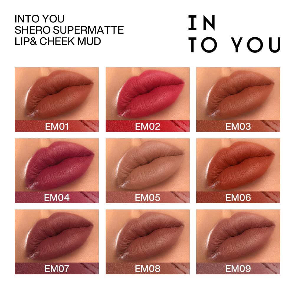INTO YOU Matte Lipstick, Super Stay Lip Clay for Women, Waterproof, Long Lasting Lip Stain, High Impact Lipcolor with Lightweight Lip Mud Texture Beauty & Personal Care INTO YOU
