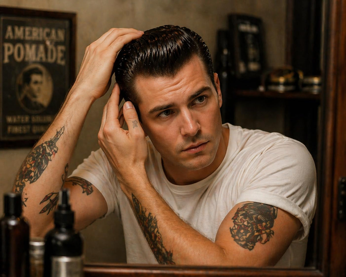 JS Sloane Lightweight Pomade - Light Hold, Natural Shine, Water-Based Hair Styling Pomade - Fresh Clean Scent, Easy Washout - Ideal for Classic, Retro