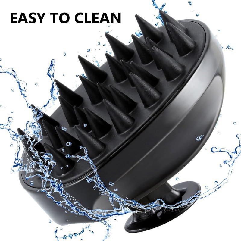 AKOAK 1 Pack Gourd-Shaped Silicone Head Massage Brush, Scalp Shower Massage Brush, Promote Blood Circulation, Relieve Fatigue, Beauty and Skin Care Beauty and Personal Care AKOAK