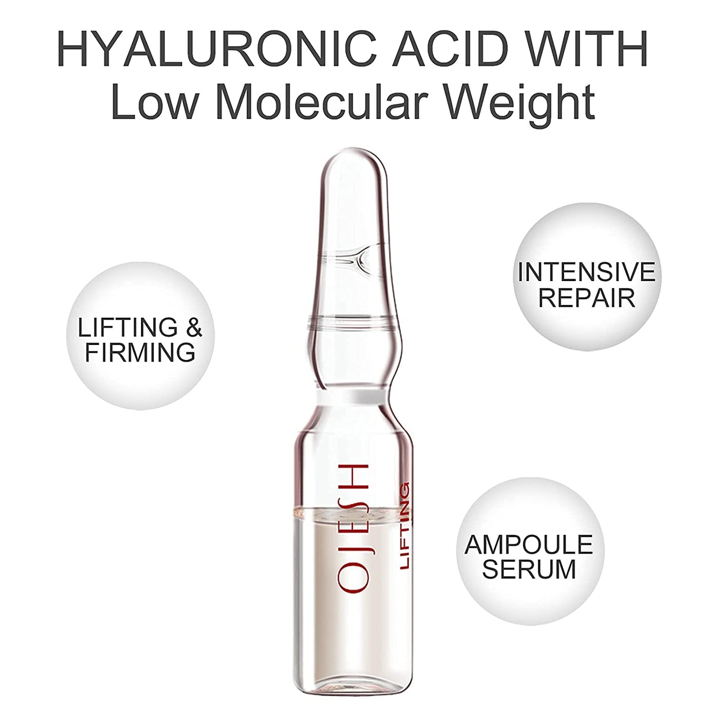 OJESH Classic Hyaluronic Acid Lifting Treatment Serum 0.6, Moisturizers, Anti-Aging, Firming and Lifting, Brightens Skin Tone, Reduces Fine Lines Beauty & Personal Care Ojesh