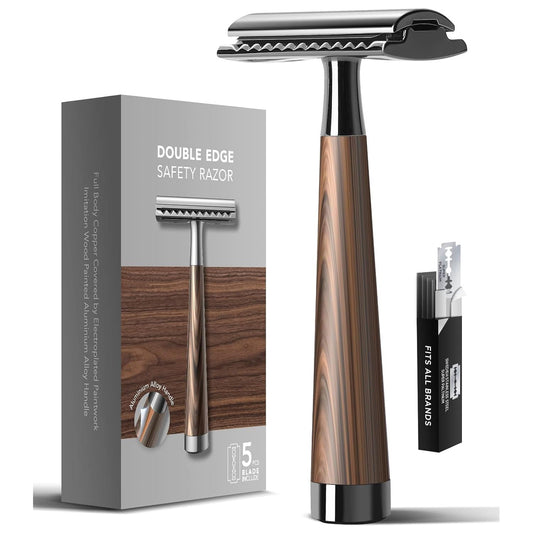 Men'S Razor, Women'S Shaver, Gold Shaver, Wooden Handle, Optional Blade Holder [10] Beauty and Personal Care GHJNAMVHD