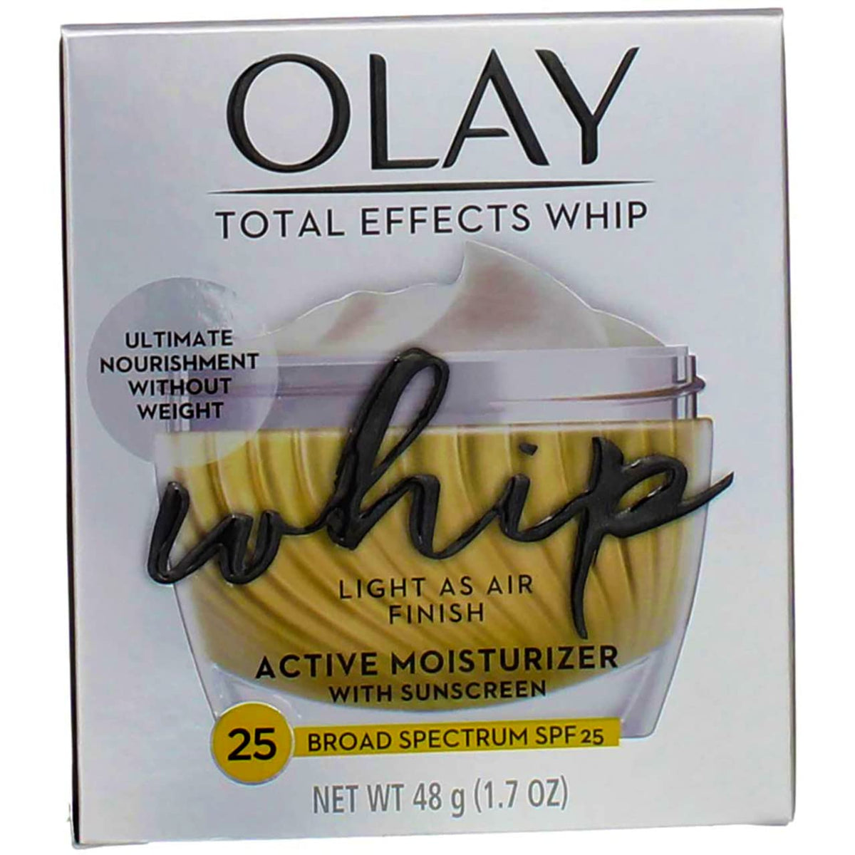 Olay Total Effects Whip Active Moisturizer Spf#25 1.7 Ounce Jar (50ml) (2 Pack) Beauty & Personal Care Olay