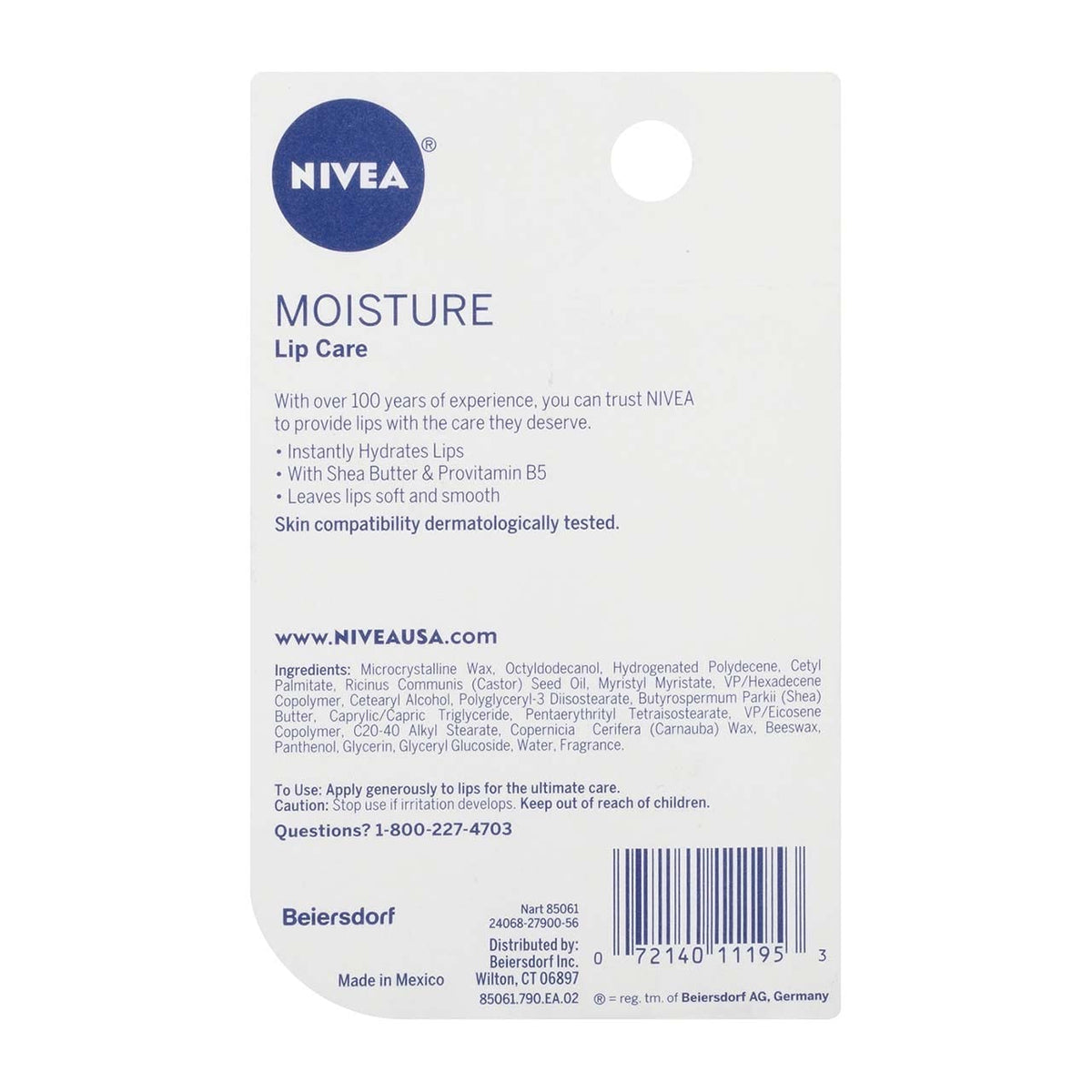 NIVEA A Kiss of Moisture Essential Lip Care 0.17 oz (Pack of 4) Beauty & Personal Care NIVEA