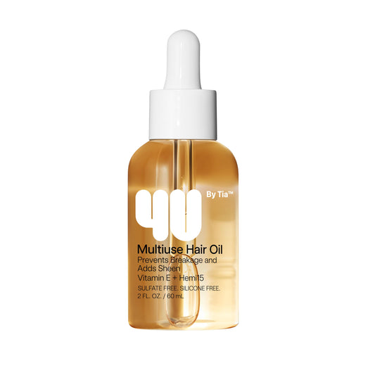 4U by Tia Multi-Use Hair Oil - 3A-4C Hair Type HEMI15 & Vitamin C Hair Balm - Nourish, Repair, Frizz Control, Natural Ingredients (2 fl oz) Beauty & Personal Care 4U by Tia