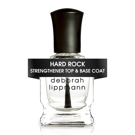 Deborah Lippmann Hard Rock Base and Top Coat | Promotes Healthy Growth for Soft Nails | Diamond Powder Strengthens and Protects Nail Polish | Clear Beauty & Personal Care Deborah Lippmann